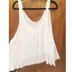 Free people white tank top